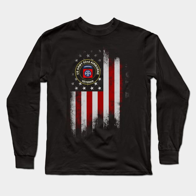 82nd Airborne Division Veteran US Vintage Long Sleeve T-Shirt by floridadori